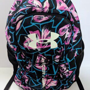 Under Armour Unisex Adult Hustle Sport Backpack 572 Vivid Magenta Black White